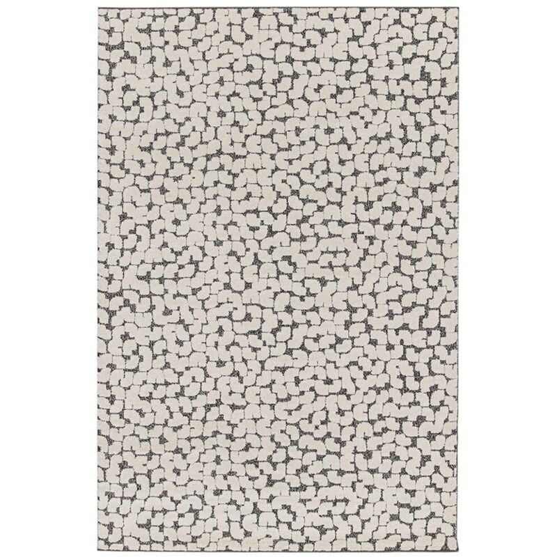 BOBOCHIC - Tapis poils ras CALYRA motif abstrait 120x170 Beige