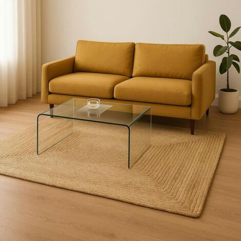 Tapis bohème en jute tressée 180x240 cm FEZ