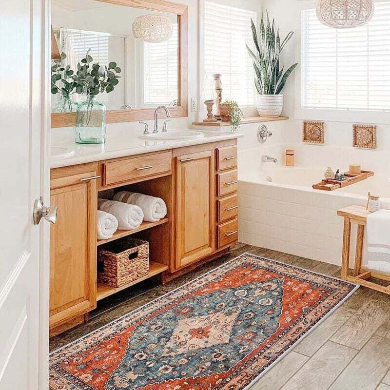 BSR - gabrielle Tapis 160x80cm Chambre Art Salon Tapis Doux Poils Courts Salon Tapis Salon Moelleux Intérieur Tapis