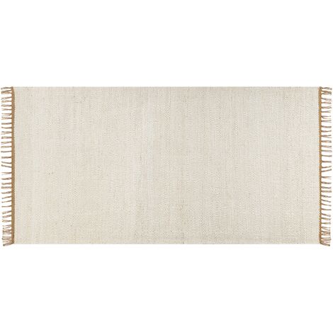 Tapis en jute 160 x 230 cm vert clair LUNIA