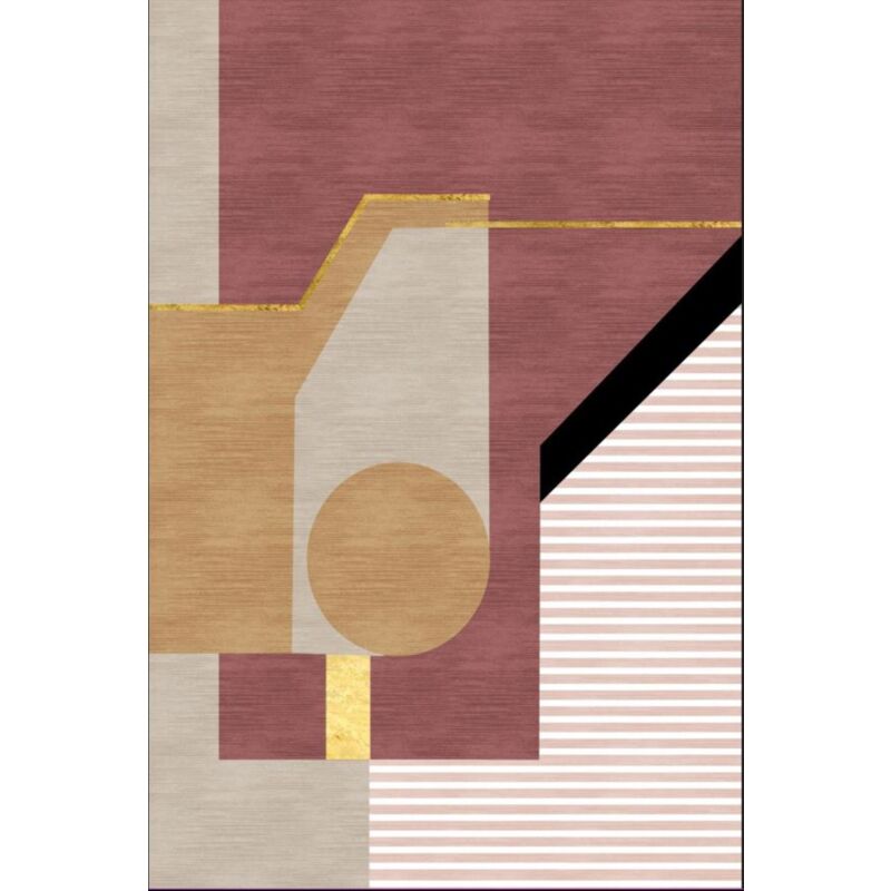 Vendorflair - Tapis burano Rose Dimensions - 120x180 – Qualité supérieure pour Maison, Appartement, Bureau – Style élégant et durable – Confort
