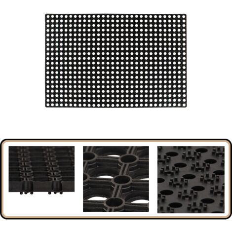 Tapis Caoutchouc 16 mm 80 x 120 cm - Tapis Caoutchouc - Tapis Entrée - Tapis Porte - Tapis Exterieur - Tapis Interieur