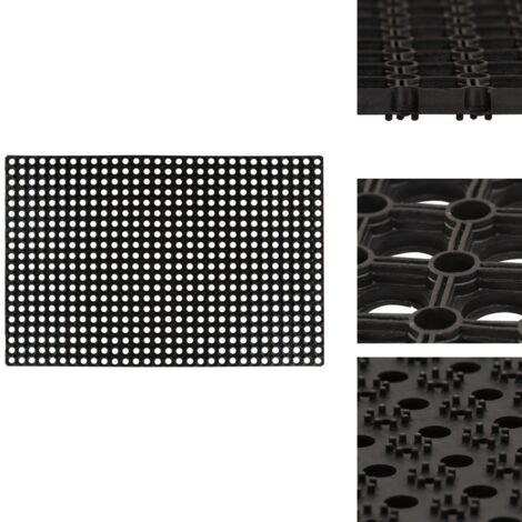 Tapis Caoutchouc 16 mm 80 x 120 cm - Tapis Caoutchouc - Tapis Entrée - Tapis Porte - Tapis Exterieur - Tapis Interieur
