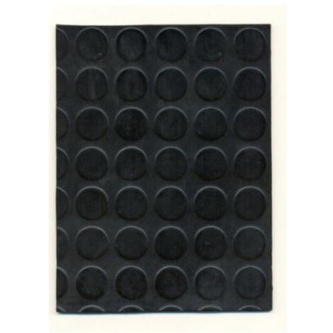 Tapis Caoutchouc Pastille noir 120cm vendu au mêtre linéaire - BTB TAPIS BENOIT