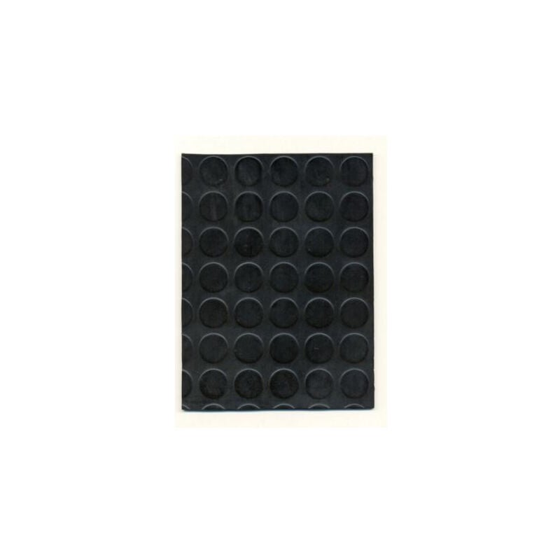 Tapis Caoutchouc Pastille noir 120cm vendu au mêtre linéaire - BTB TAPIS BENOIT