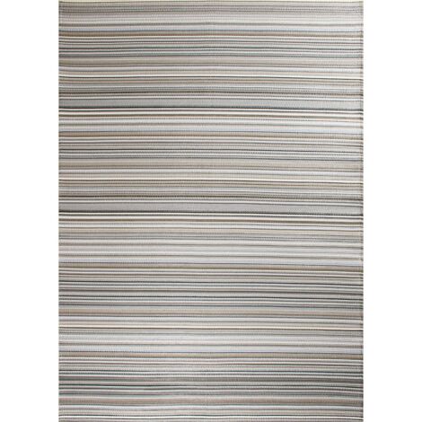 Tapis Capri gris moderne pour extérieur - 120 x 160 cm