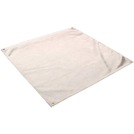 Tapis carré pour foyer extérieur (50 x 50 cm), coussin pour foyer extérieur, tapis de sol