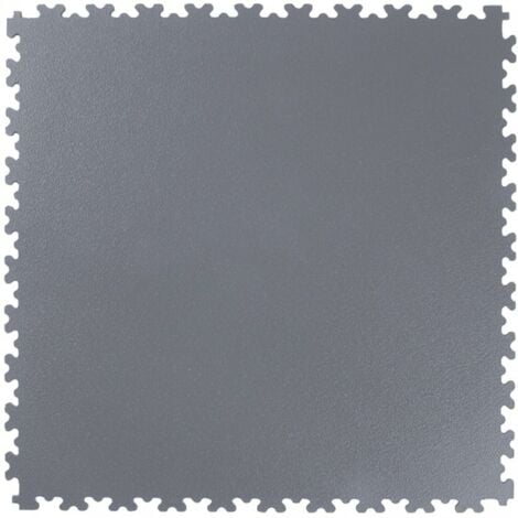 Tapis carrelage PVC gris foncé, 505x505x4mm