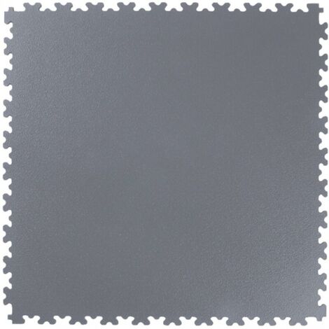Tapis carrelage PVC gris foncé, 516x516x7mm