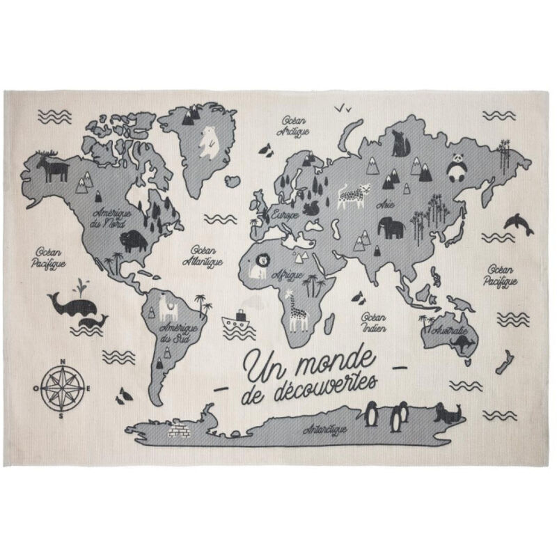 Atmosphera - Tapis Carte Du Monde For Kids