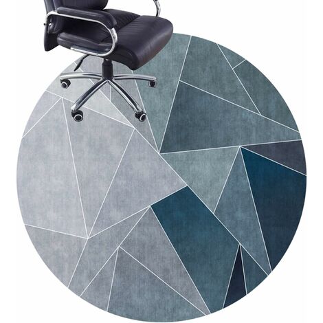 Relaxdays Tapis de protection sol, chaise de bureau, 120x120, protection  chaise parquet lino, antidérapant, transparent