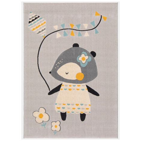 Tapis chambre d'enfant - Lily Fox - Gris - 120 x 170 cm