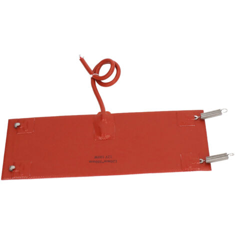 Tapis chauffant 12V pour voiture, 100W, dimensions 300x120mm, silicone imperméable antidérapant
