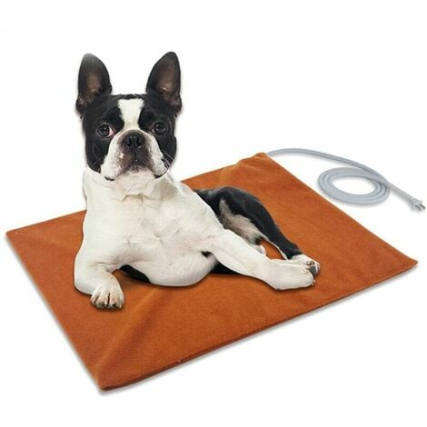 Tapis Chauffant Chien Chat, Coussin Chauffant Chien Chat, Couverture Chauffante Chat Chien, Température Constante, Anti-Mordant, Imperméable, avec Coton Ignifuge ( 30 40cm) -