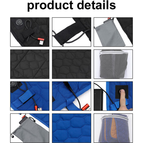 Tapis chauffant d'hiver USB pour dormir Camping matelas chauffant température réglable tente chaude coussin pliable