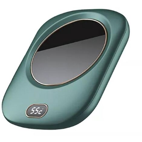 Tapis chauffant électrique pour tasse à café, sous-verre/assiette chauffante USB, vert