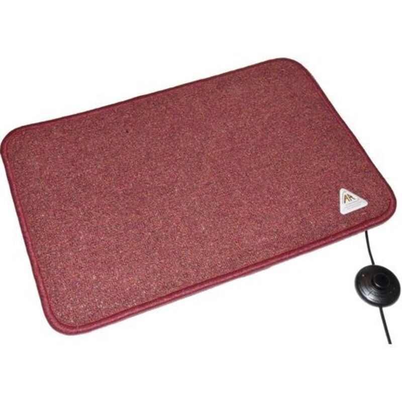 Arnold Rak - Tapis chauffant Heat Master® 611259-B (l x l x h) 90 x 60 x 1.5 cm bordeaux