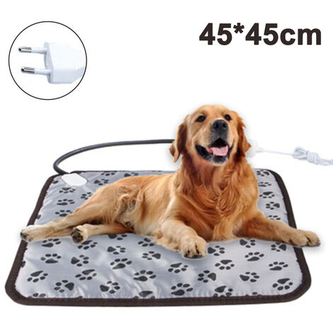 Tapis chauffant pour animaux de compagnie Tapis chauffant étanche Tapis chauffant chauffant Plaque chauffante à température constante Couverture électrique Ligne anti-morsure