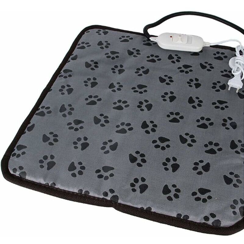 Tapis chauffant pour animaux domestiques, chiens, chats - Pour l'hiver - Réglable - Température constante - Avec cordon résistant à la mastication
