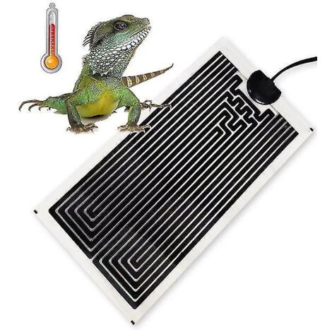 Tapis chauffant pour vivarium avec thermostat intégré - 28 x 28 cm