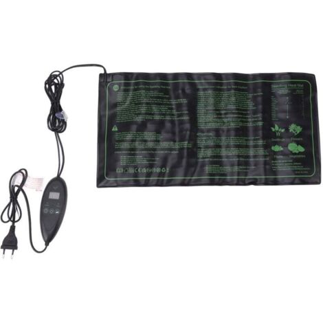 Tapis chauffant semis 20x10 pouces avec thermostat digital, set germination, prise EU 220-240V