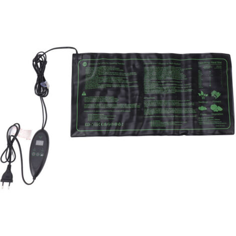 Tapis chauffant semis 20x10 pouces avec thermostat digital, set germination, prise EU 220-240V