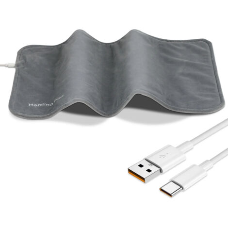 Tapis chauffant USB en graphène - Gris, coussin chauffant à température constante, couverture électrique, haute qualité, économique, cadeau idéal pour un hiver douillet, chaud et confortable