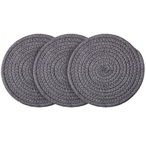 tapis chauffants gris foncé pour comptoirs de cuisine, tapis chauffants en coton(coton gris foncé 25cm)