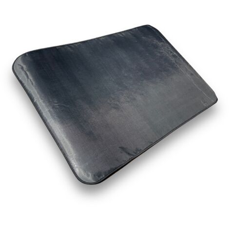 Tapis cheminée et poêle  Protection sol en toile de verre, ne fond pas, ne brûle pas, lavable  Rangement rapide  Dimensions 80x120 cm  Kibros TAPCHE