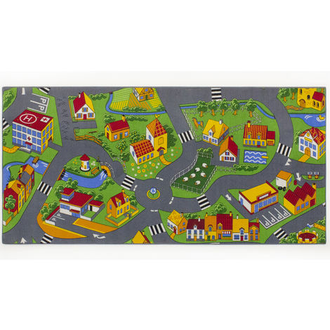 Tapis circuit Little Village -Tapis : 140 x 200 cm - Multicolor
