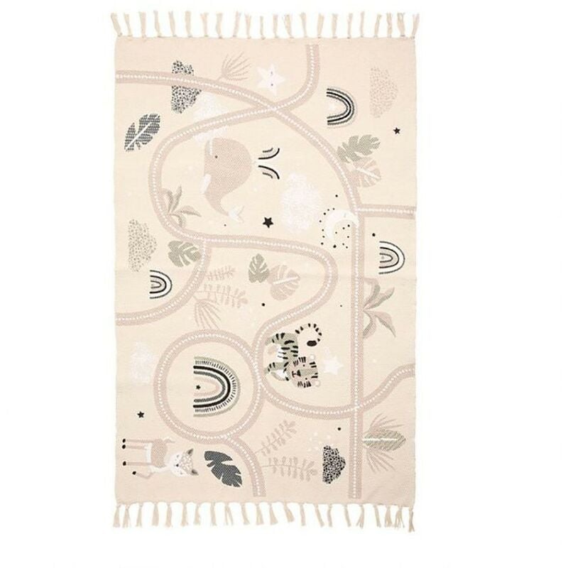 Tapis circuit voitures coton