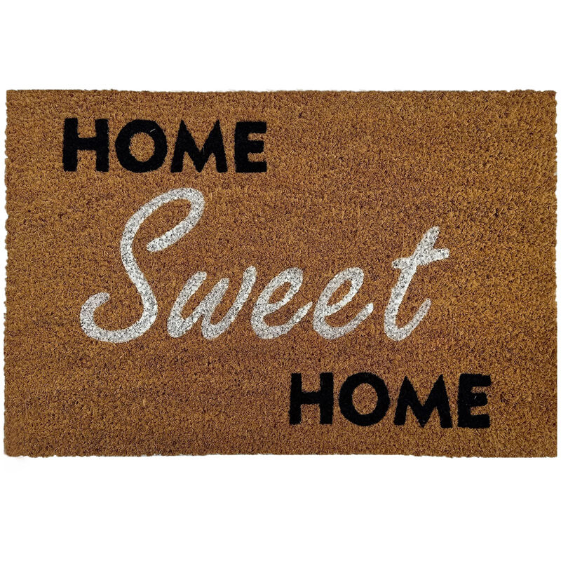 Vivol - Tapis coco 10 'Home Sweet Home' - 40x60 cm - Naturelle