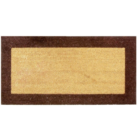 Tapis Coco 17mm Ecru/marron - Btb