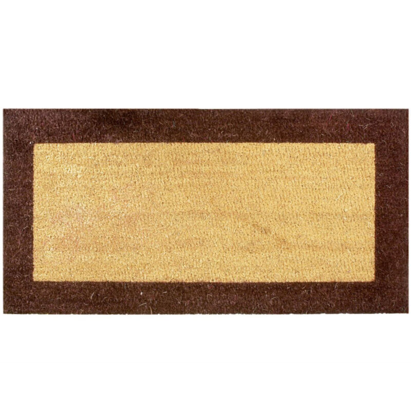 Tapis Bross Borde Marron 17mm 33x70 Btb 100948