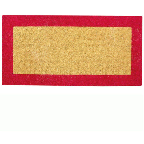 Tapis Coco Bicolor Rouge 40x80 - BTB TAPIS BENOIT