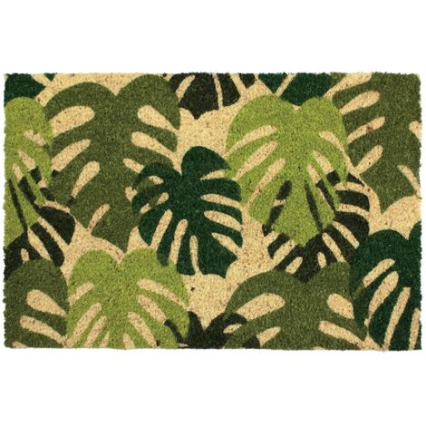 TAPIS COCO FEUILLAGE 40X60 BTB TAPIS BENOIT 102531