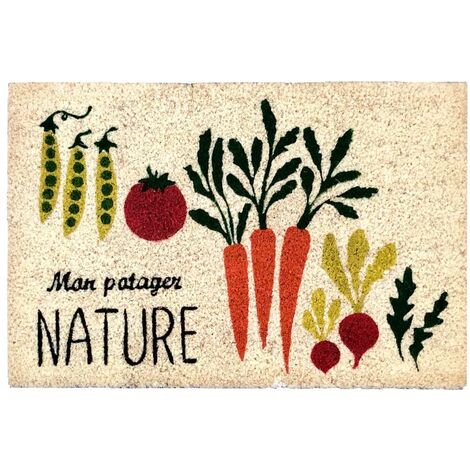 TAPIS COCO MON POTAGER NAT 40X60 5337 BTB TAPIS BENOIT 102883