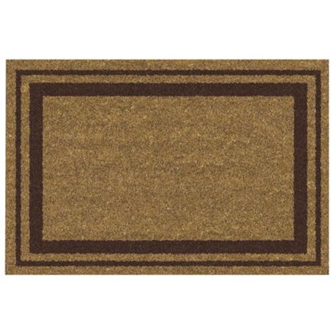 TAPIS COCO NATUREL 40X60CM BORD MARRON ID MAT-ID GROUP COCONBORDCOU406