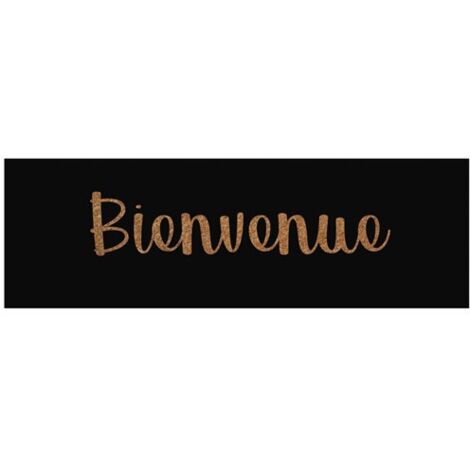 Tapis coco naturel pour marche 25x75cm – Épaisseur 15mm – Semelle PVC – Ultra grattant pour intérieur et extérieur abrité – Idmat