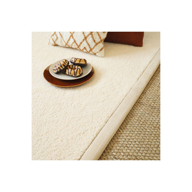 Tapis Cocoon - Beige - Ganse chenille beige - 120 x 170 cm