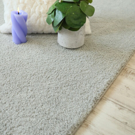 Tapis Cocoon - Gris - Galon gris clair - 140 x 200 cm