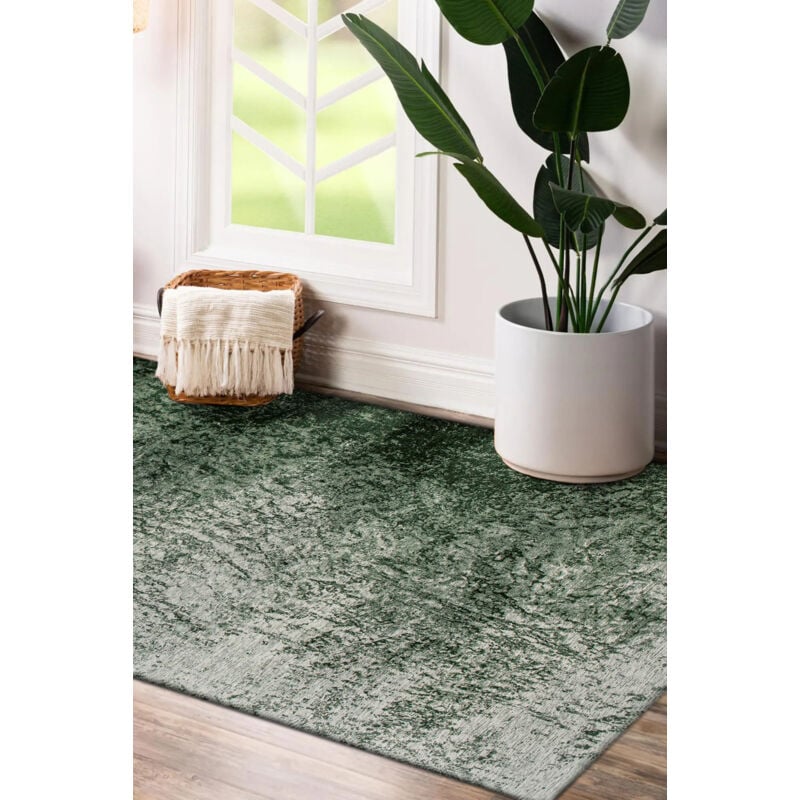 Beneffito - Tapis - Collection Reflect Christmas Tree - Tapis - Vert - 80x150cm - Tapis à Motifs, Finition Artisanale, Tissage en Belgique - Tapis de