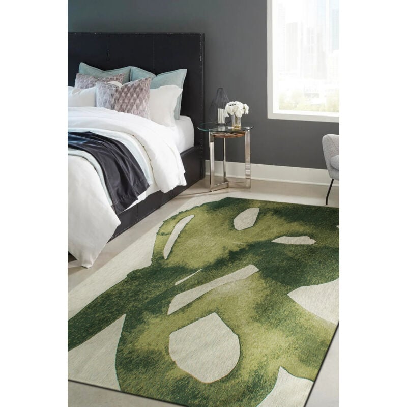 Tapis - collection swing Beneffito sand forest - Tapis - vert - 140x200cm
