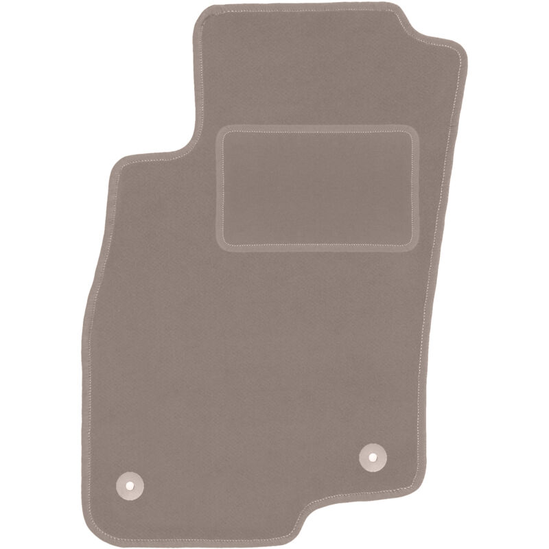 Tapis conducteur beige pour Alfa Romeo Mito à hayon (2008-2019)
