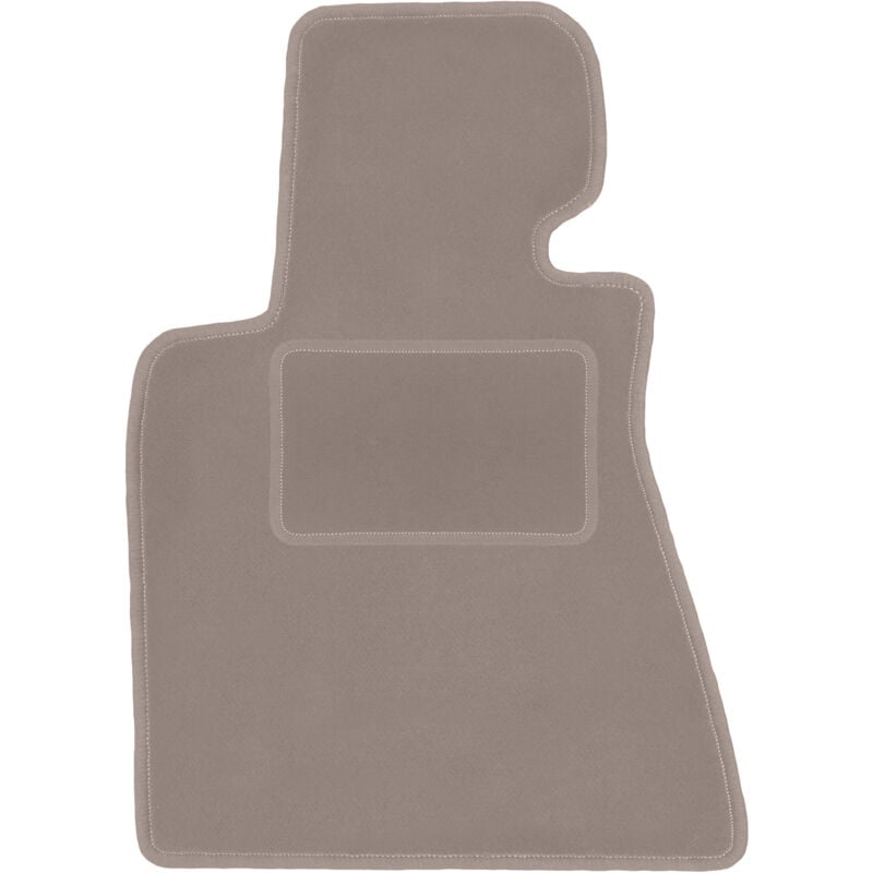 Tapis conducteur beige pour : BMW 7 E65 berline (2001-2008)