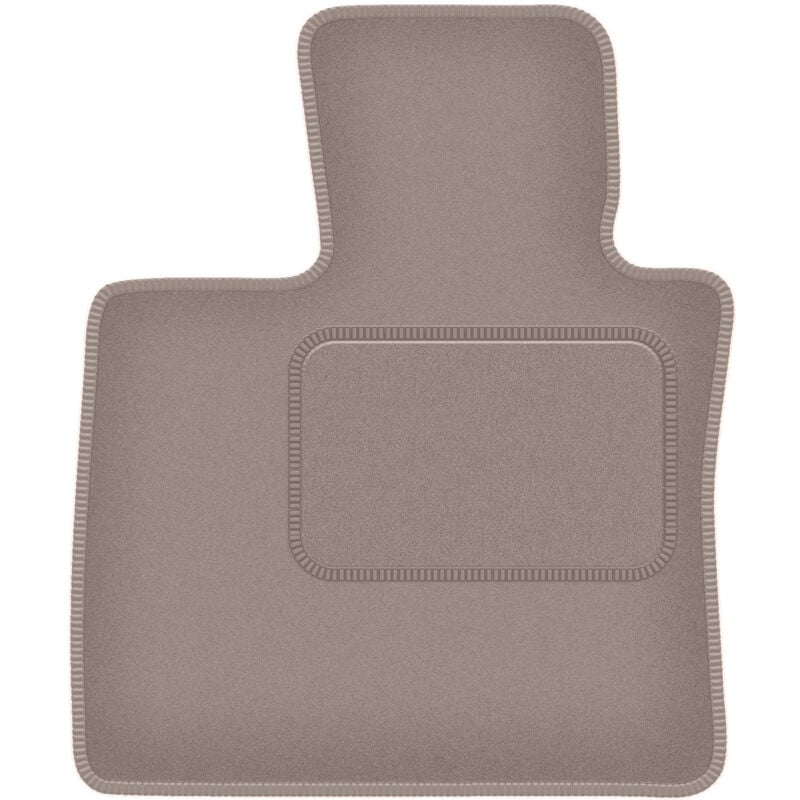 Tapis conducteur beige pour BMW X5 F15 7 places (2013-)