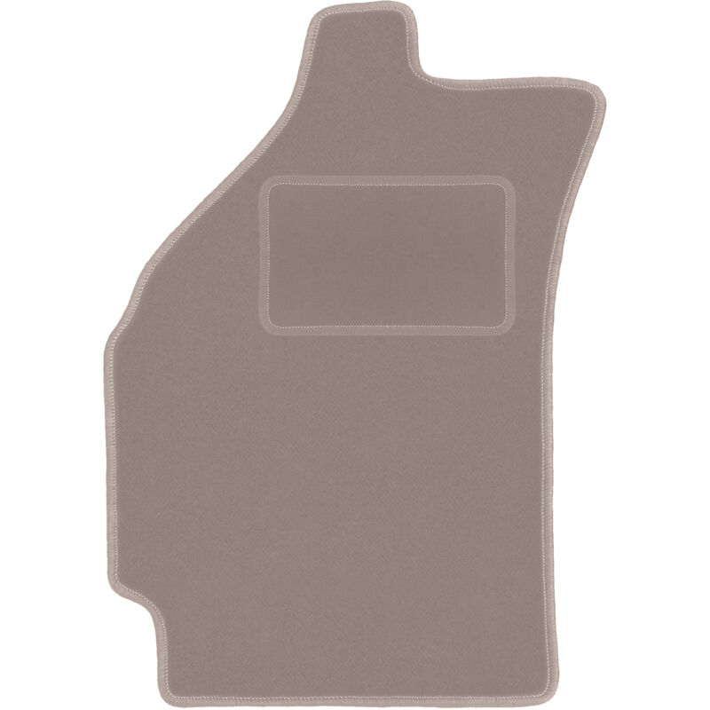 Tapis conducteur beige pour : Chevrolet Spark II M200 à hayon (2005-2009)