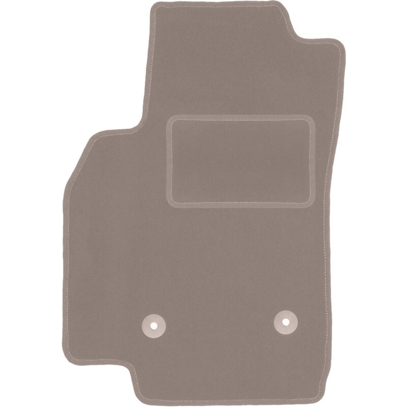 Tapis conducteur beige pour : Chevrolet Spark IV à hayon (2015-)