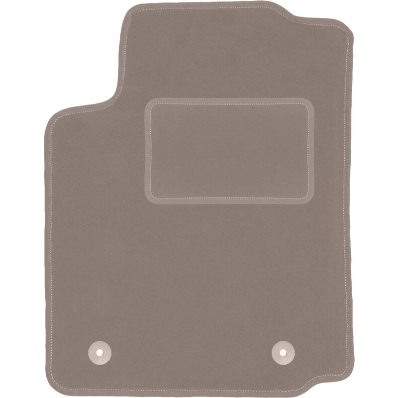 Tapis conducteur beige pour Citroën C2 à hayon (2003-2009)