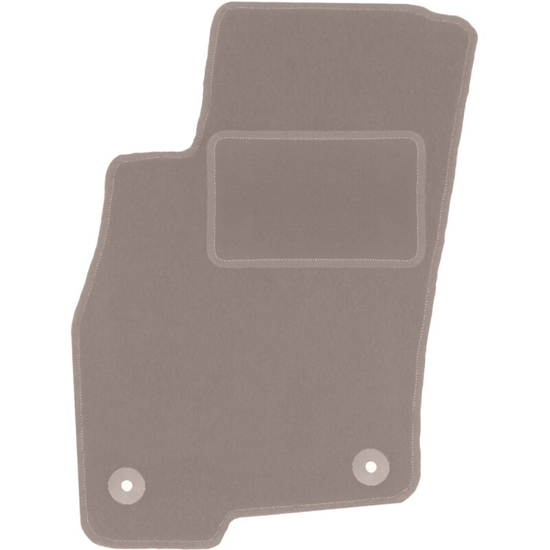 Tapis conducteur beige pour : Fiat Grande Punto berline (2005-2009)